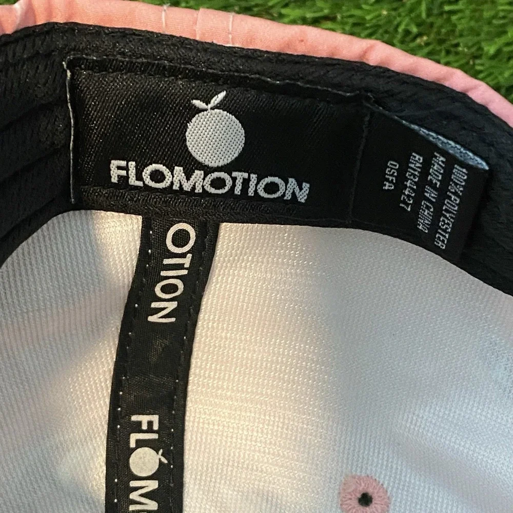 Flomotion Pink Flamingo Snapback Hat Performance‎ Golf Beach Graphic Florida